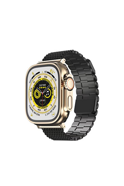 NewFace ساعة أبل 42 ملم سلك معدني - أسود