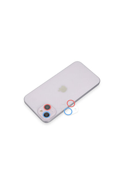 NewFace iPhone 13 Mini Camera Lens Protection - Pink-Blue