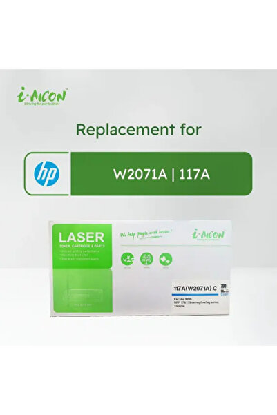 I-AICON خرطوشة حبر ليزر سماوي متوافقة مع طابعة HP 117A W2071A ذات إنتاجية 700 صفحة