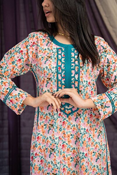 AFandina جلابية فخمة وأنيقة بنعومة التفاصيل SM - 21