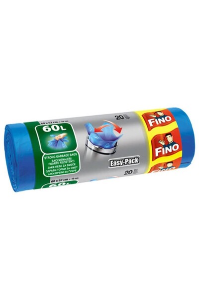 Fino Set of 3 x 20 Easy Pack Cleaning Bags, 60 l