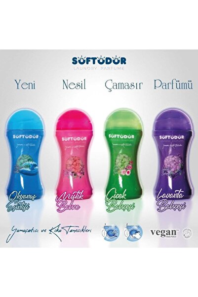 Softodor Granül Çamaşır Parfümü 4'lü Deneme Paketi 4 X 210 Gr