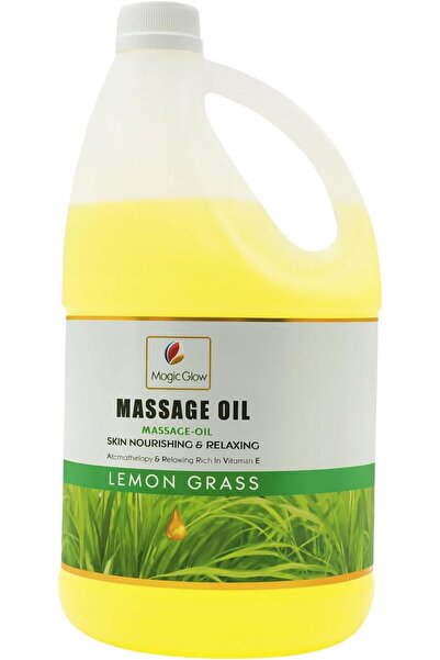 Magic Glow Massage Oil, Lemongrass Scent, Skin Nourishing and Relaxing, Aroma...