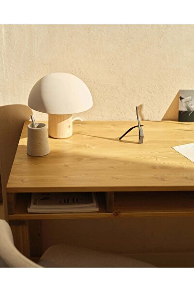 Creawood Nora %100 Masif Ahşap Çalışma Masası