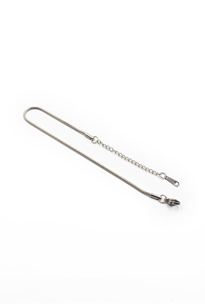 Sose Moda Italian Model Men's Steel Cylinder Chain Bracelet – Silver Color Thin Design