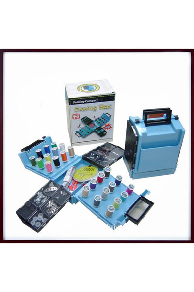 Generic A complete, foldable sewing toolbox (Folding Sewing Box)