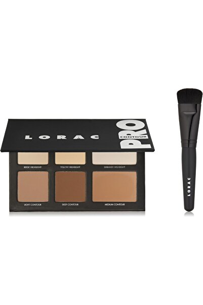 lorac Pro Contour Palette Plus Contour Brush, 7.7 oz.