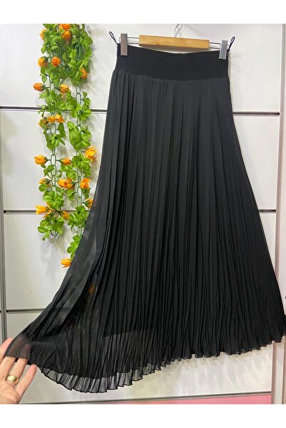 edu collection Fusta din șifon CLOCHETĂ căptușită neagră