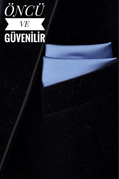 Store Saten Düz Erkek Cep Yaka Mendili Ceket Mendili