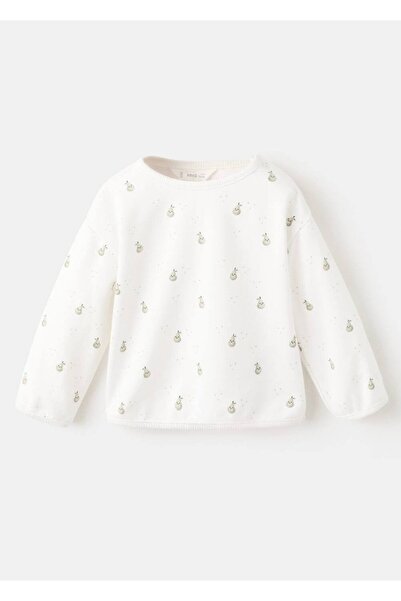 MANGO Baby Desenli pamuklu sweatshirt
