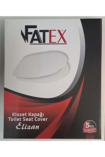 Fatex ELİZAN ( AKDENİZ ) ( 36,5 x 43,5 cm ) NORMAL KAPANAN PLASTİK KLOZET KAPAĞI