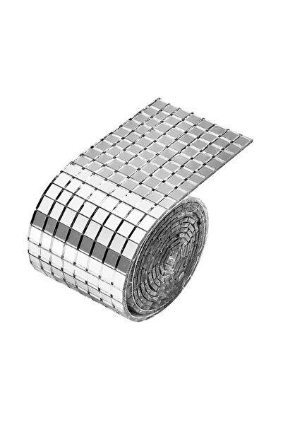 KumaşEvi Mirrored Mosaic Stone Decor Tape – Self-Adhesive, 4 cm X 1 m