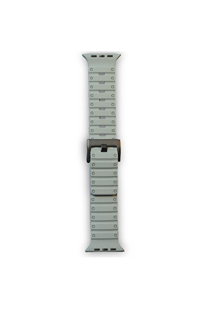 NewFace Apple Watch 42mm Magnus Magnet Silicone Band - Gray