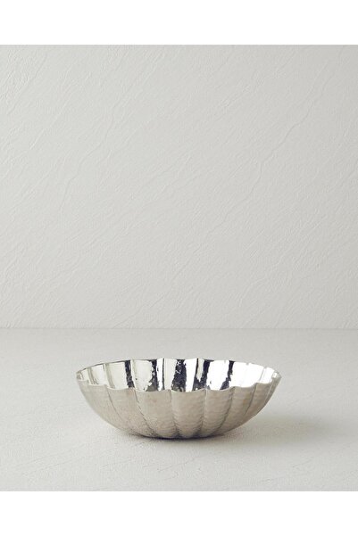 English Home Rita Metal Dekoratif Tabak 15 X 15 X 4.5 Cm Silver (22.12.2025)