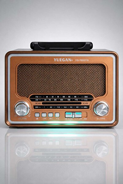 Asel Aksesuarcı Nostaljik Radyo Bluetooth USB TF Kart | Şarjlı Retro Radyo Ho...