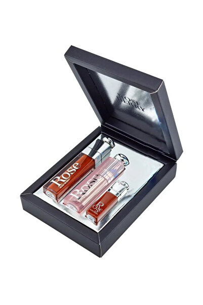 ROSE BERRYY Lip Glow & Glossy Lip Gloss Set, Shade A