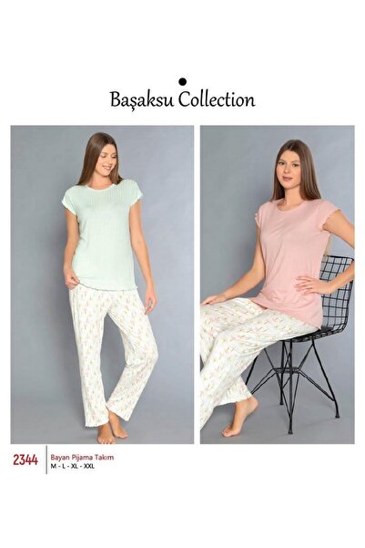 BAŞAKSU COLLECİTON Başaksu Cotton Pajama Set 2344