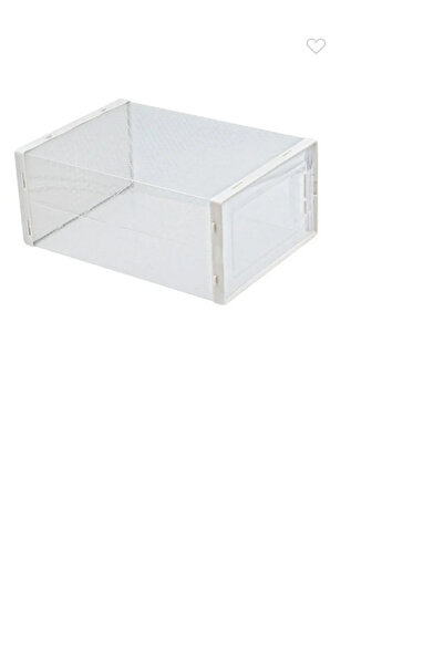 Uig Transparent Plastic Storage Box with Door for Shoes 31.5x21.5x13cm