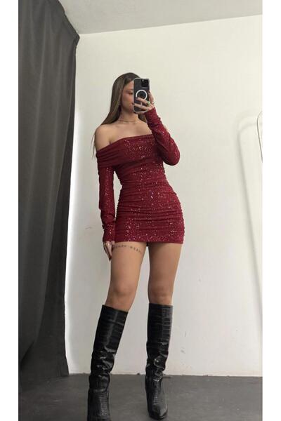 ALVOR Madonna Collar Glitter Dress