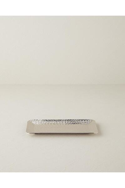 English Home Liza Metal Decorative Tray 25.5 X 13 X 2.5 cm Silver (22.12.2025)