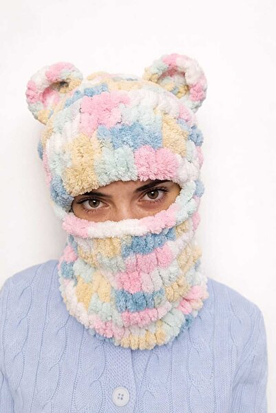 tnhn store WEGHRUMİ Balaclava Kar Maskesi, Puffy Balaclava yumuşak bere