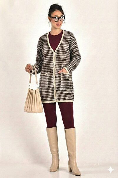 onno style woman Kazayagi Pattern Colorful Classic Knitwear Jacket