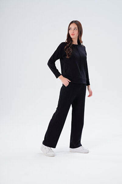 Gülmina Moda Γυναικείο Σετ Μπλούζα και Παντελόνι, Άνετο Καθημερινό Σετ, Τέλει...