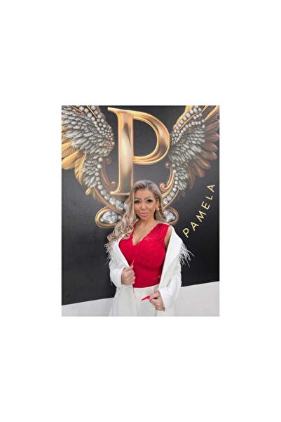 OEM RED LACE BODYSUIT1 - RED, ONE SIZE