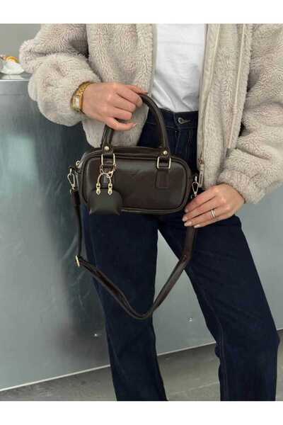 ÖZÜM TAKI Women's Hand and Shoulder Bag Brown