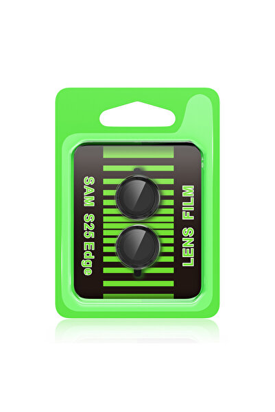 NewFace عدسة الكاميرا المعدنية سامسونج جالاكسي S25 إيدج ريز - أسود