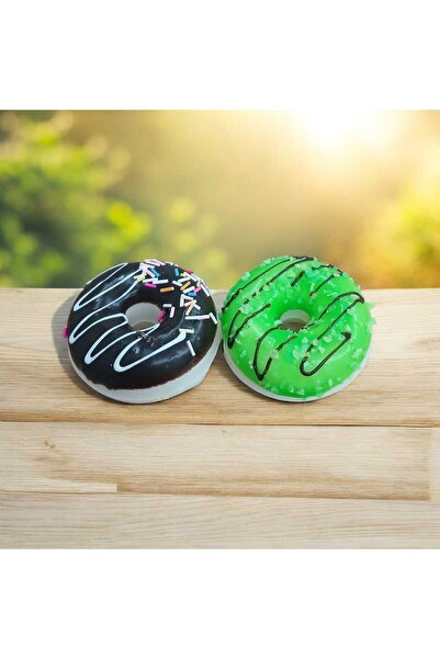 AHİRA 3D Görünüm 7x7cm Hediyelik 2 Adet Buzdolabı Gerçek Görünüm Donat Yumuşa...