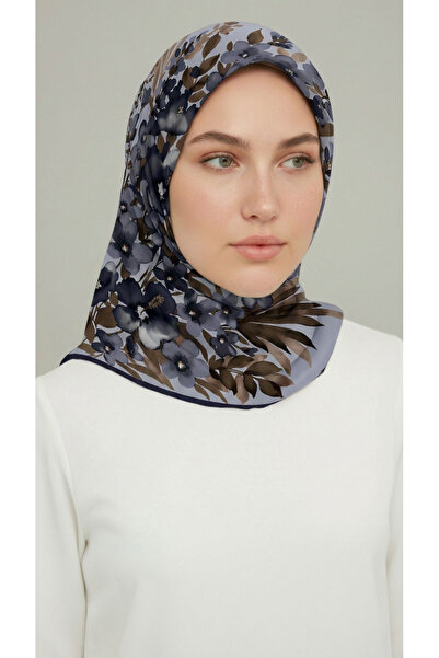 Karaca Eşarp Φουλάρι από ραγιόν με σχέδιο λουλουδιών - Γκρι