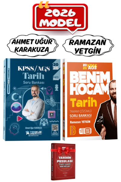 Yediiklim Yayınları Benim Hocam Yayınları 2026 KPSS-AGS Ramazan Yetgin Tarih ...