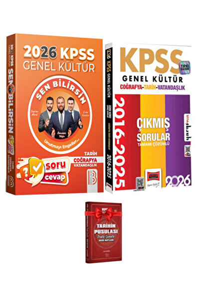 Yargı Yayınları Benim Hocam Yayın 2026 KPSS Sen Bilirsin Tarih-Coğrafya-Vatandaşlık Soru Cevap Kitabı+Çıkmış Sorular