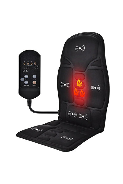 Teno ® Car Seat Massage Cushion, 8 modes, adjustable intensity, timer function, black