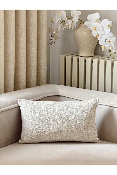 AYSA HOME DECOR Husă pentru pernă unică Pure Plain Ecru