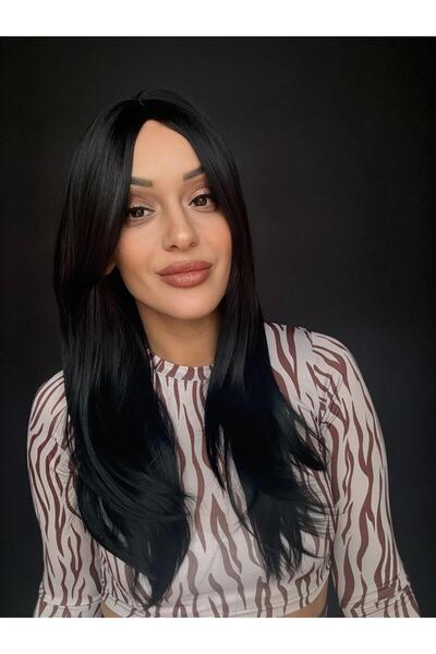 Suzan Peruk Peruk Gerçek saç dokusunda Medikal Peruk Tepe Kısmı Cilt baş deri...