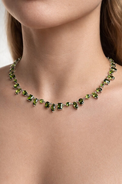 HOUSEKİ Colorful Stone Crystal Necklace