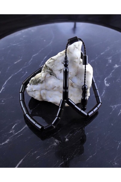 İnan Tesbih Master Craftsmanship Systematic Cutting Model Genuine Oltu Stone ...