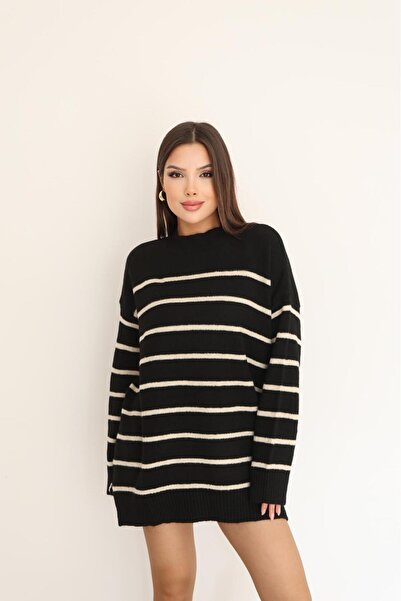 DMBASİC STRIPED KNIT SWEATER