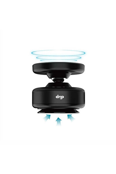 Drip Magnetic Drip Mobile Phone Holder with Rotating Feature - Black
