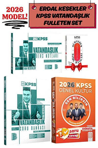 Yargı Yayınları Benim Hocam 2026 KPSS Sen Bilirsin Soru Cevap Kitabı+Erdal Ke...