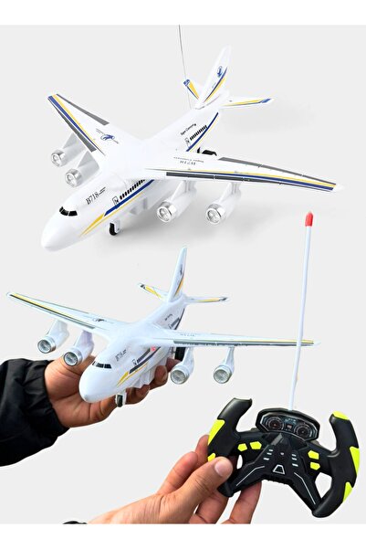 Zaprus طائرة تحكم عن بعد للأطفال مزودة بأضواء LED وامضة (نموذج غير قابل للطيران)