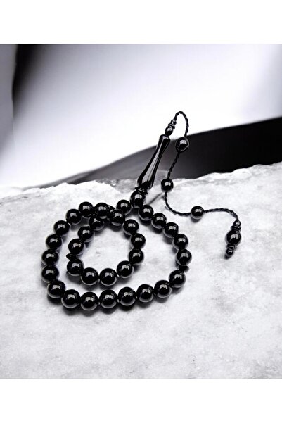 İnan Tesbih Sphere Cut Master Craft Erzurum Oltu Stone Prayer Beads
