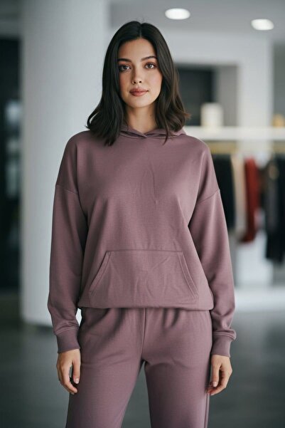 BUTİCK بغطاء رأس طقم بدلة رياضية مكونة من خيطين