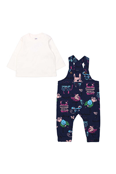 MODJEANS Set salopeta unisex MODJEANS, imprimeu animalier, culori vibrante, b...