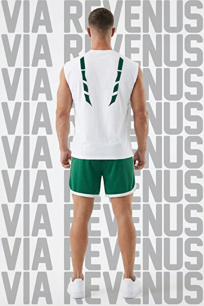 Vordevia تي شيرت Jujutsu Kaisen Sukuna Tattoo مطبوع أسود بدون أكمام و حواف أس...