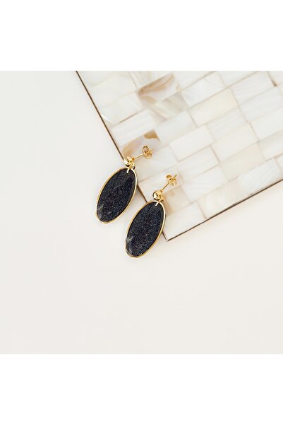 Vesce Atelier أقراط بيضاوية مصنوعة يدويًا من ريس