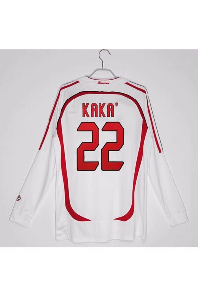 SPECİAL ARENA MILAN 2006/07 ŞAMPİYONLAR LİGİ KAKA 22 UZUN KOL BEYAZ YETİŞKİN FORMASI