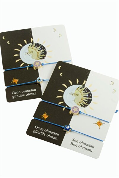 Angel Of Life سوار خيط النجمة والعين الشريرة قطعتان